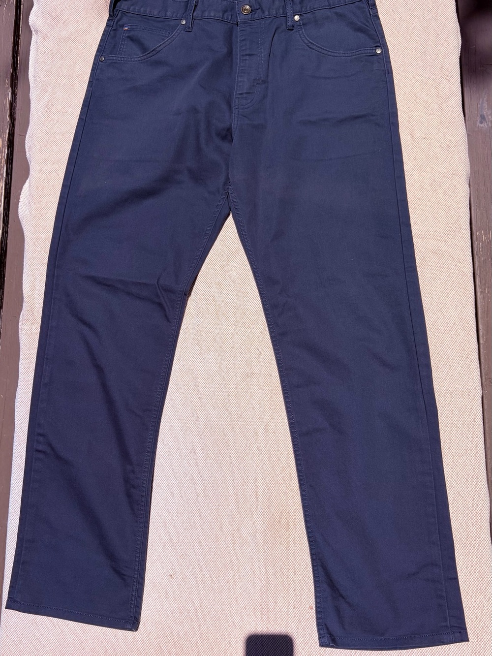 Patagonia Navy Men’s Twill Traveler 5 Pocket Chino Pant- 35 x 32 - Picture 2 of 7